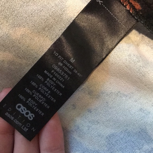 ASOS EDITION satin animal print kimono in black. Worn only a couple times!! - Picture 5 of 7